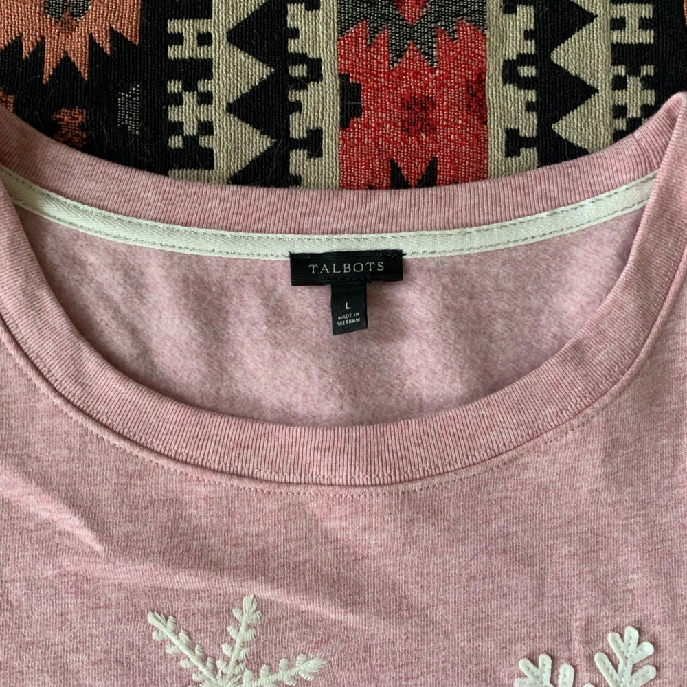 Talbots Snowflake Crewneck - Picture 5 of 8